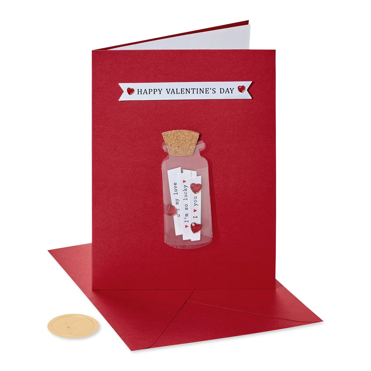 Valentines Card 'Love Notes in a Bottle' - PAPYRUS | Target