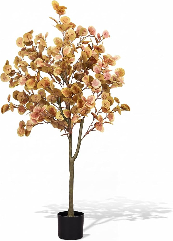 4 ft Fall Eucalyptus Tree, Artificial Autumn Ficus, Thanksgiving Decor | Amazon (US)