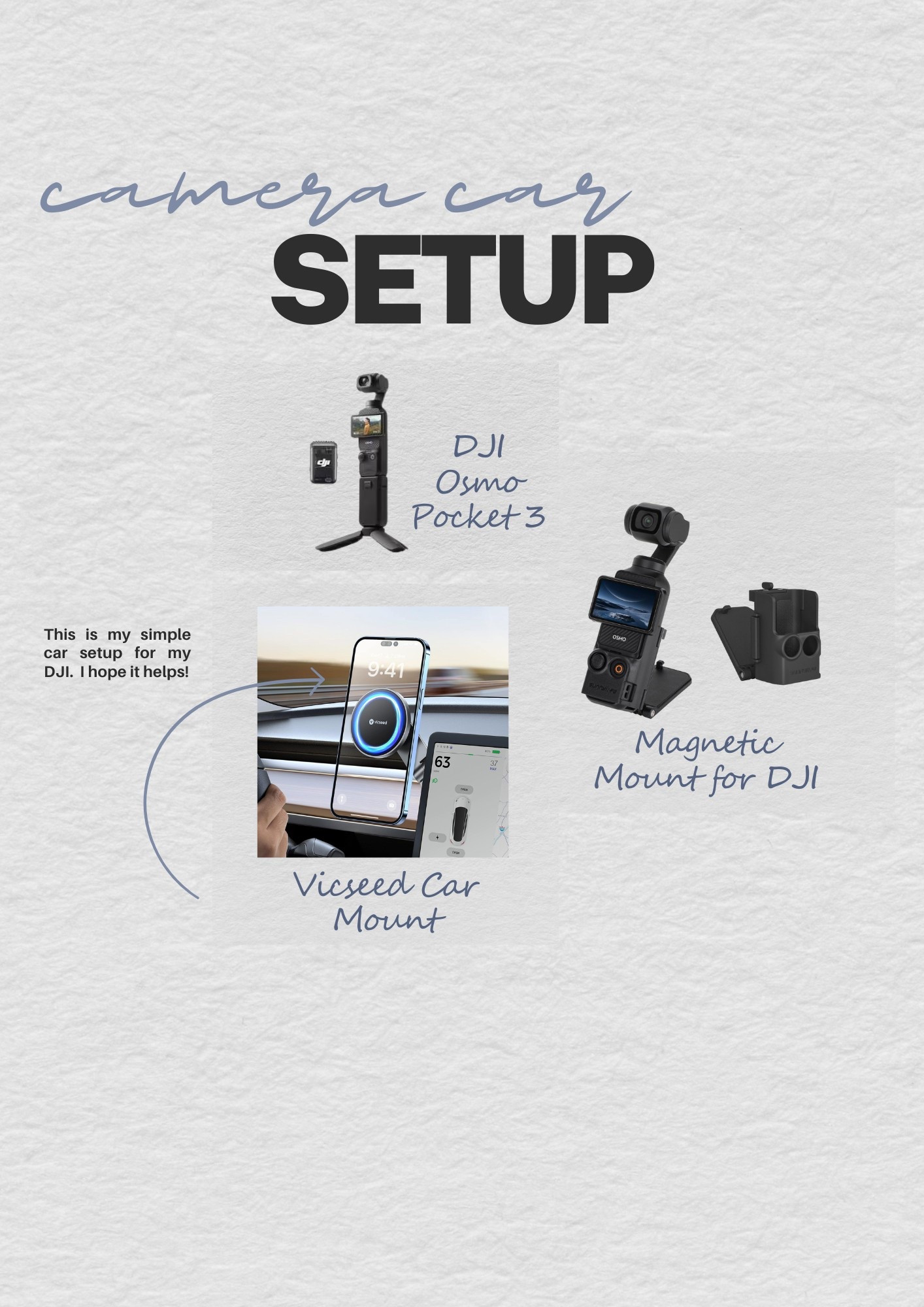 My DJI camera car setup 

#LTKU