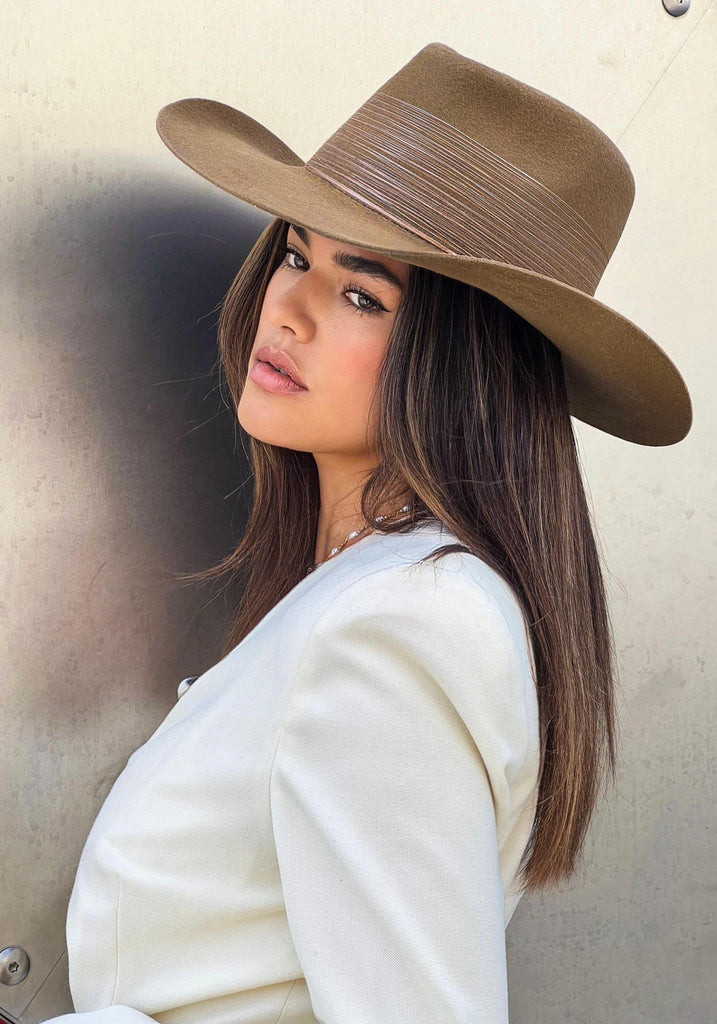 NEW!! Stellar Wool Cowboy Hat in Camel | Glitzy Bella
