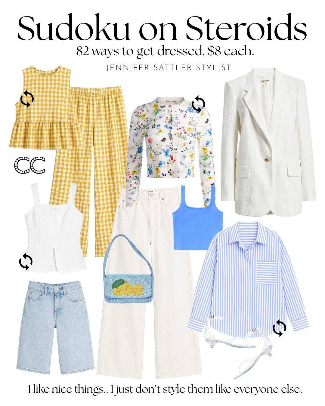 82 WAYS TO GET DRESSED FOR LESS THAN $8 A DAY

use promo code closet_15 @Alice + Olivia 