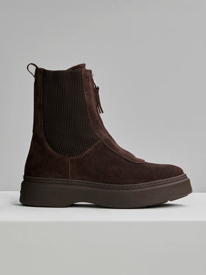 Corian Zip Front Ankle Boot | Varley UK, Birch / 8 | Varley UK