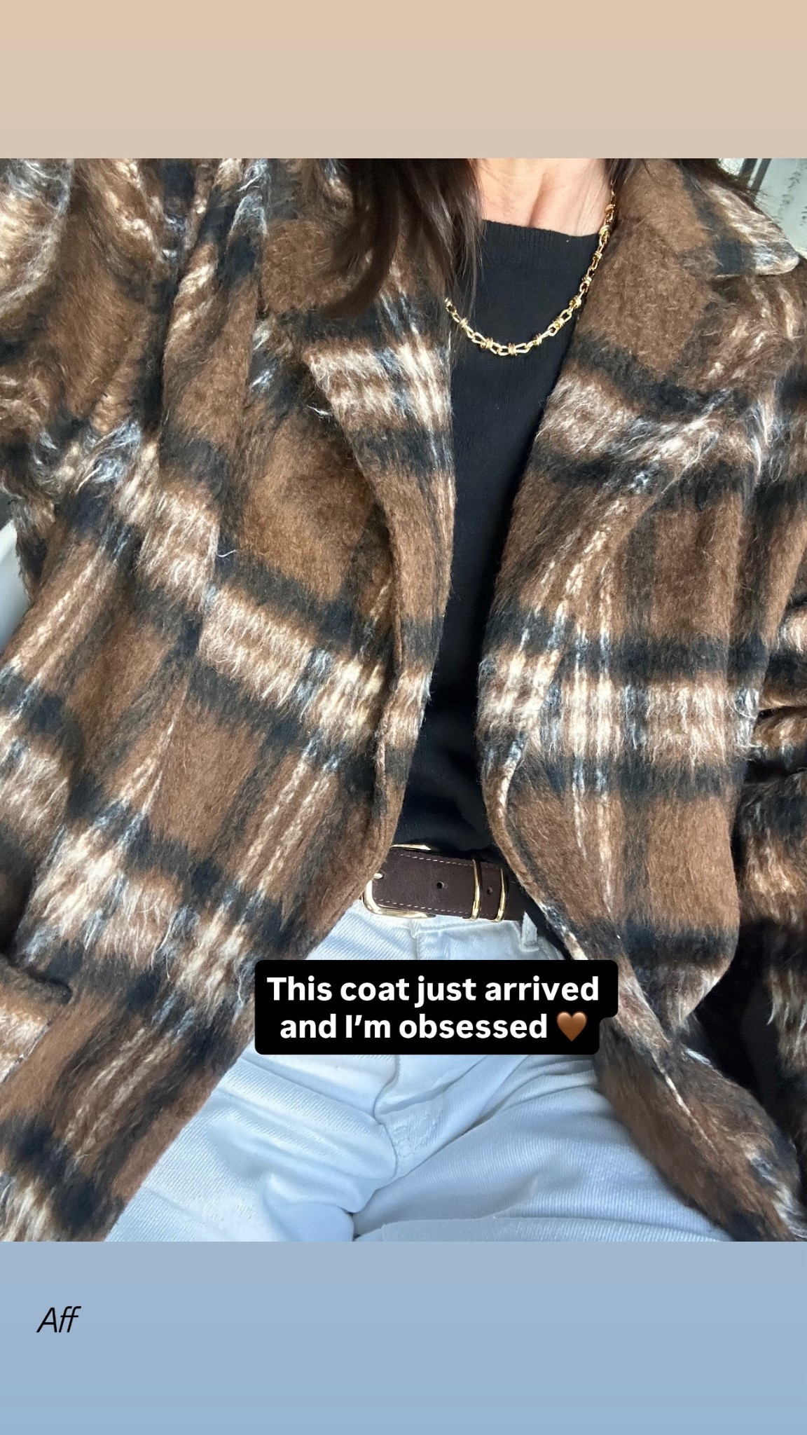 The most beautiful coat. The check, the length, the colours 🤎
I’m in a 12 and it’s oversized on me x
With with the best cashmere on the high street, my favourite belt and the best slouchy jeans x

#LTKwinter #LTKstyletip #LTKuk