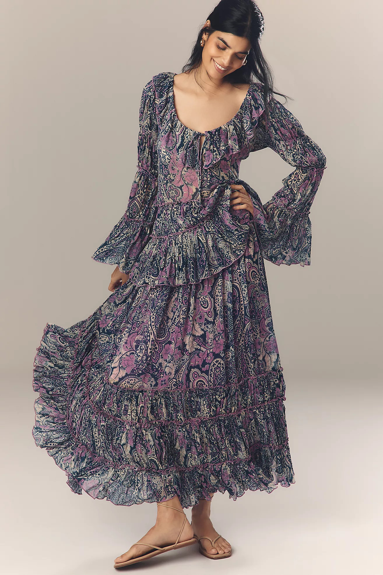 By Anthropologie Ruffled Petticoat Maxi Skirt | Anthropologie (US)