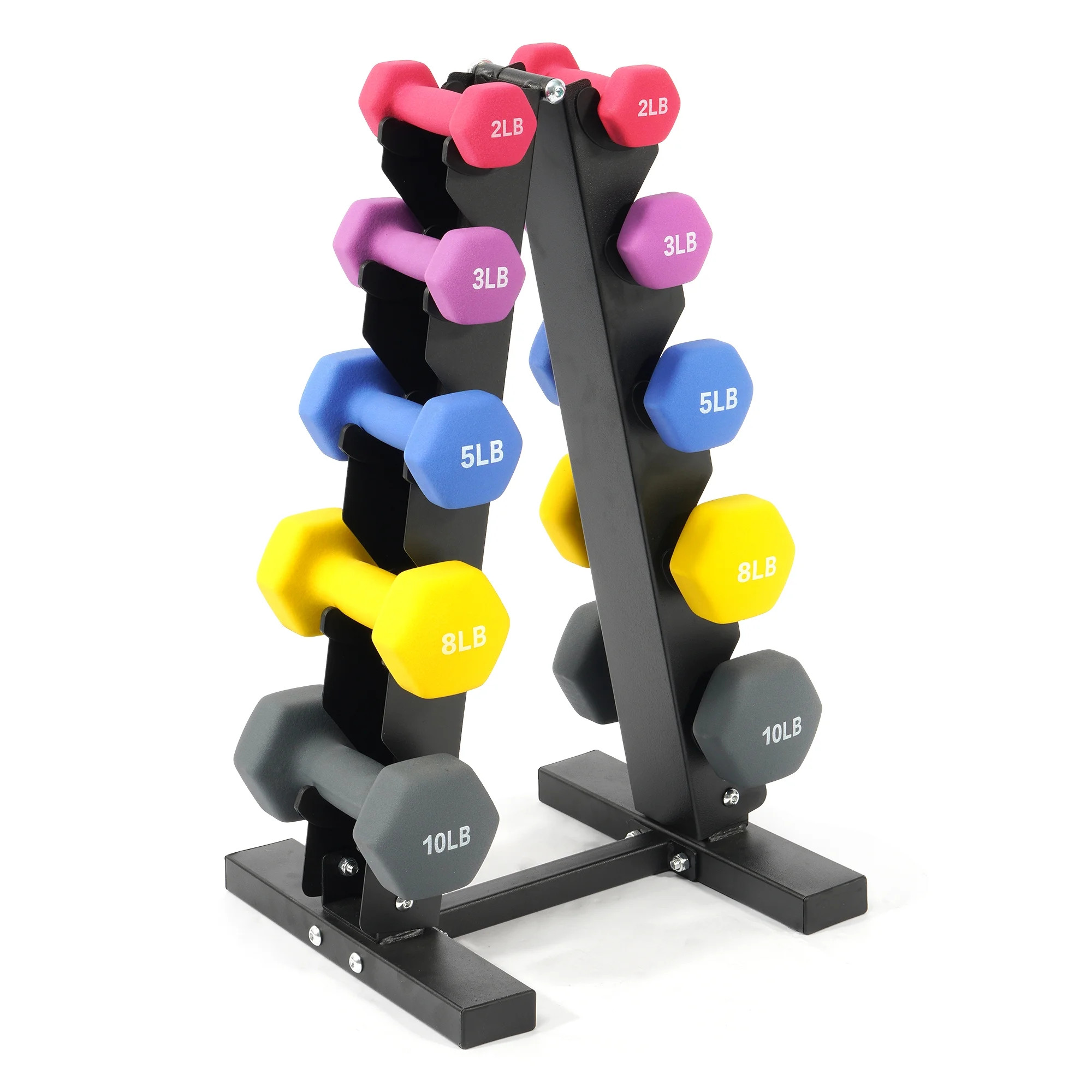 BalanceFrom Dumbbell Set with Stand (2lbs, 3lbs, 5lbs, 8lbs, 10lbs set) - Walmart.com | Walmart (US)