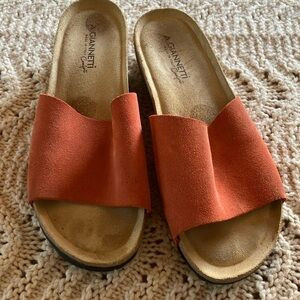 A. Giannetti suede slide sandals made in Italy size 9.5 | Poshmark