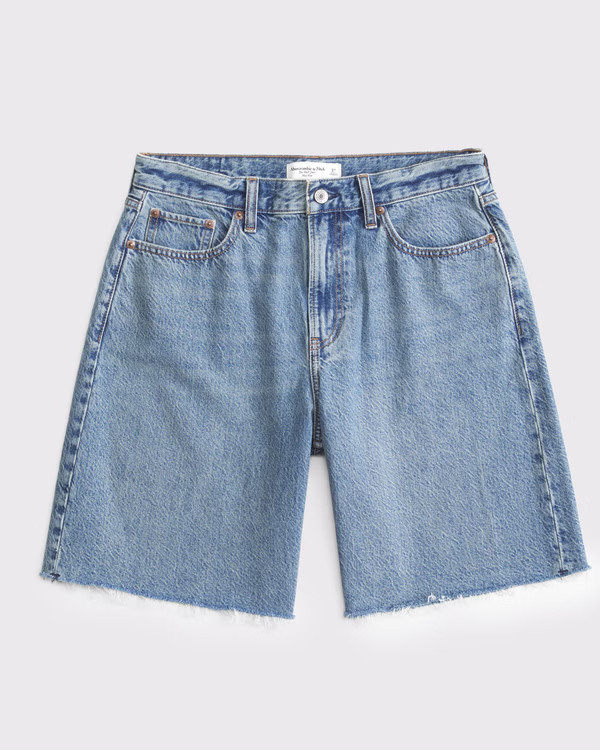 Curve Love Mid Rise Jort | Abercrombie & Fitch (US)