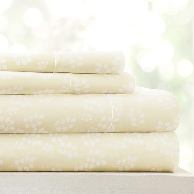 Linen Market 4 Piece Twin Bedding Sheet Set (Wheatfield Ivory) - Sleep Better Than Ever with Thes... | Amazon (US)