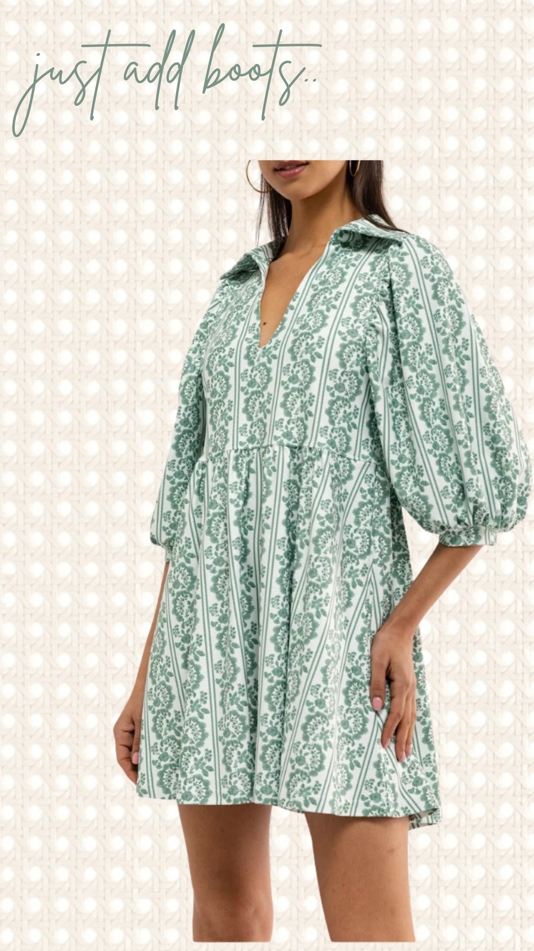 Just add boots the sale dress is complete !