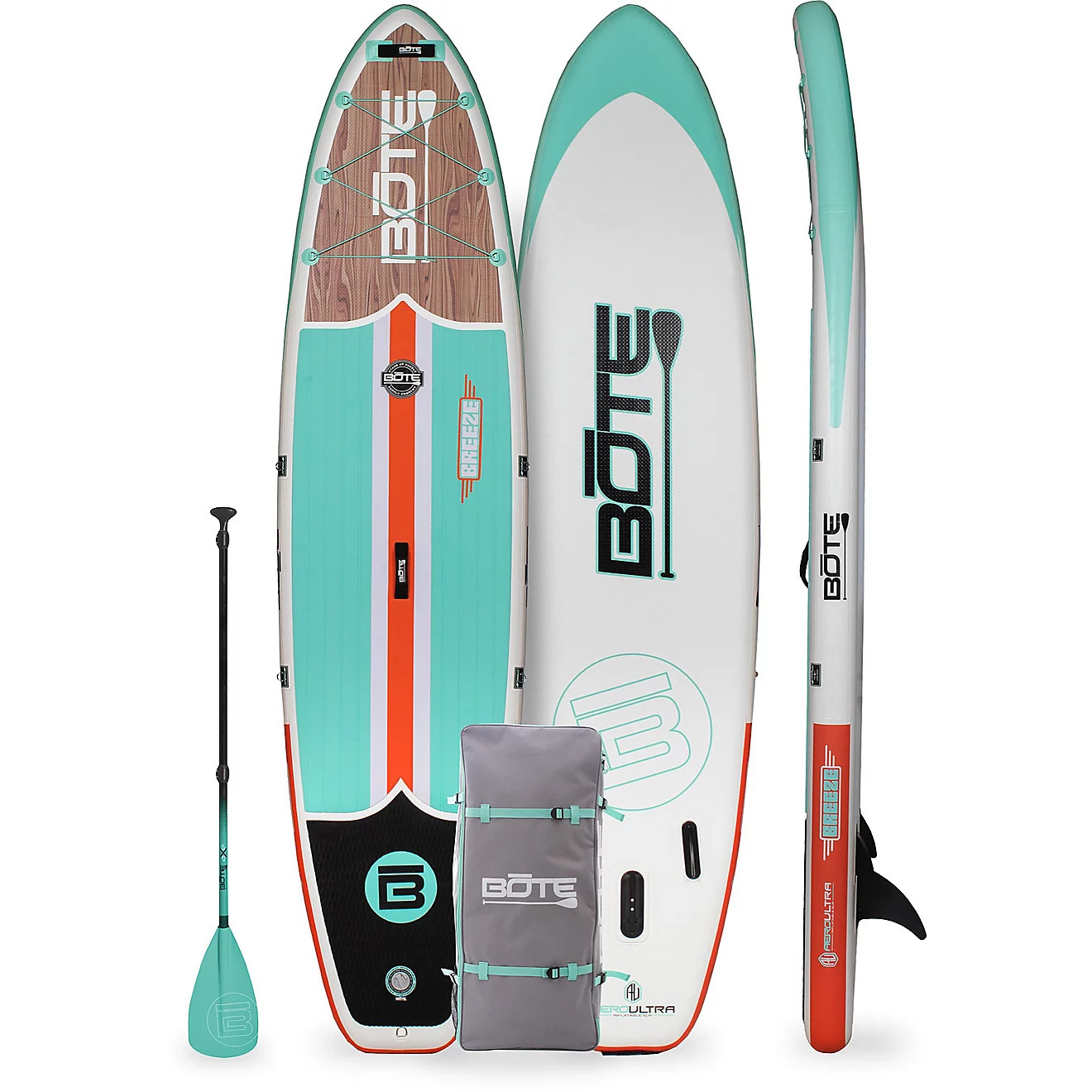 BOTE Breeze Aero 10'8" Classic Teak Inflatable Stand Up Paddle Board | Academy | Academy Sports + Outdoors