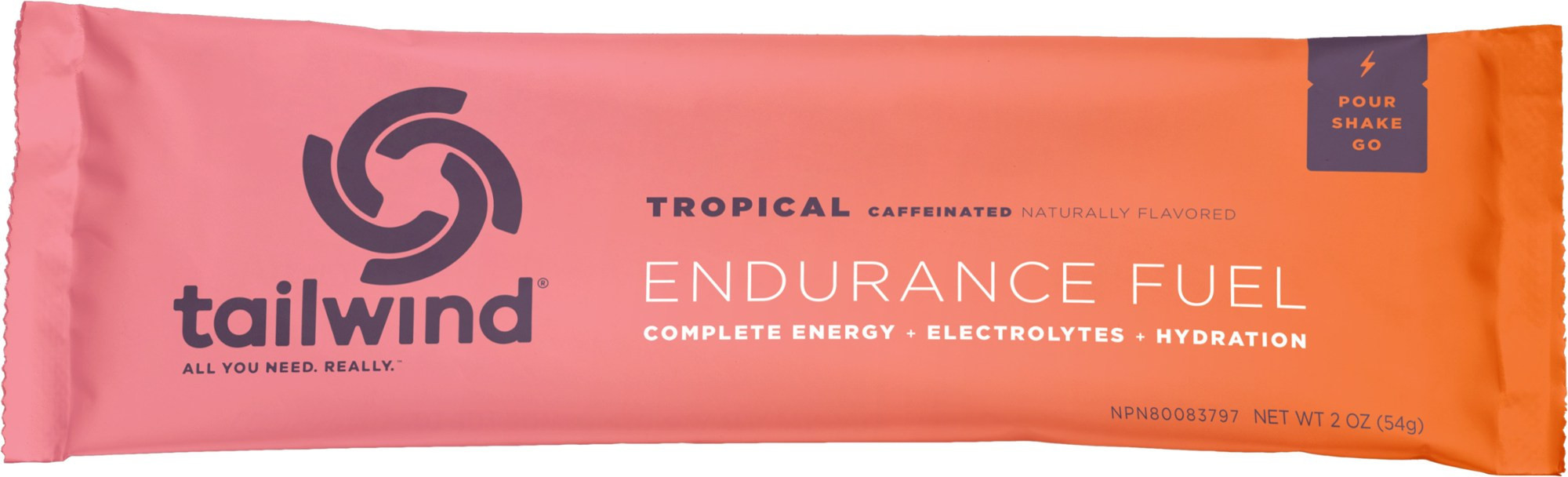 Tailwind Nutrition Caffeinated Endurance Fuel Drink Mix - 1 Serving Tropical Buzz | REI