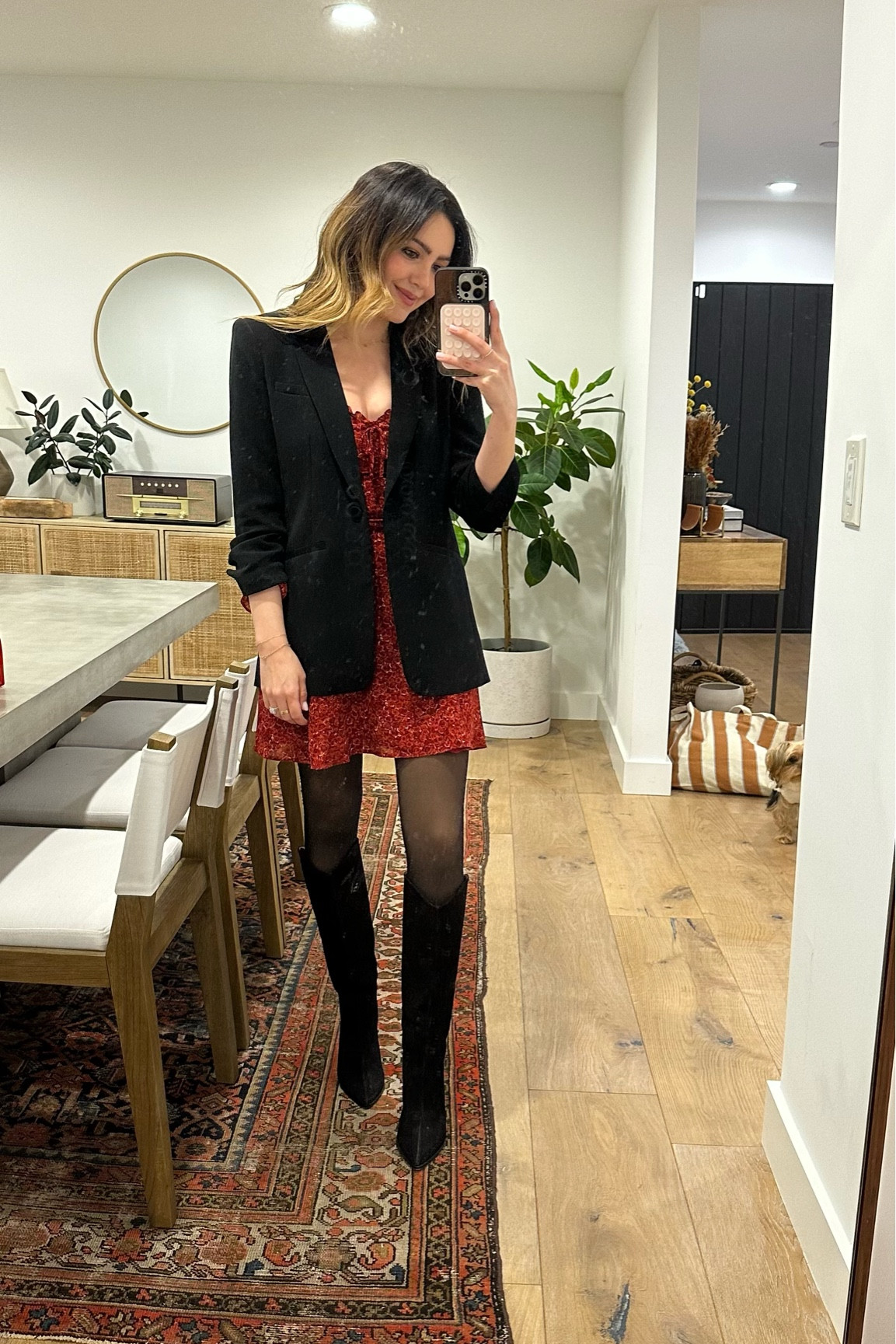 Outfit deets 💕 love this Reformation dress and paired it with tights and boots for a rainy day. My exact boots are sold out everywhere but I’ve linked the most similar suede style from the same brand! 

#LTKWatchNow #LTKStyleTip #LTKSeasonal