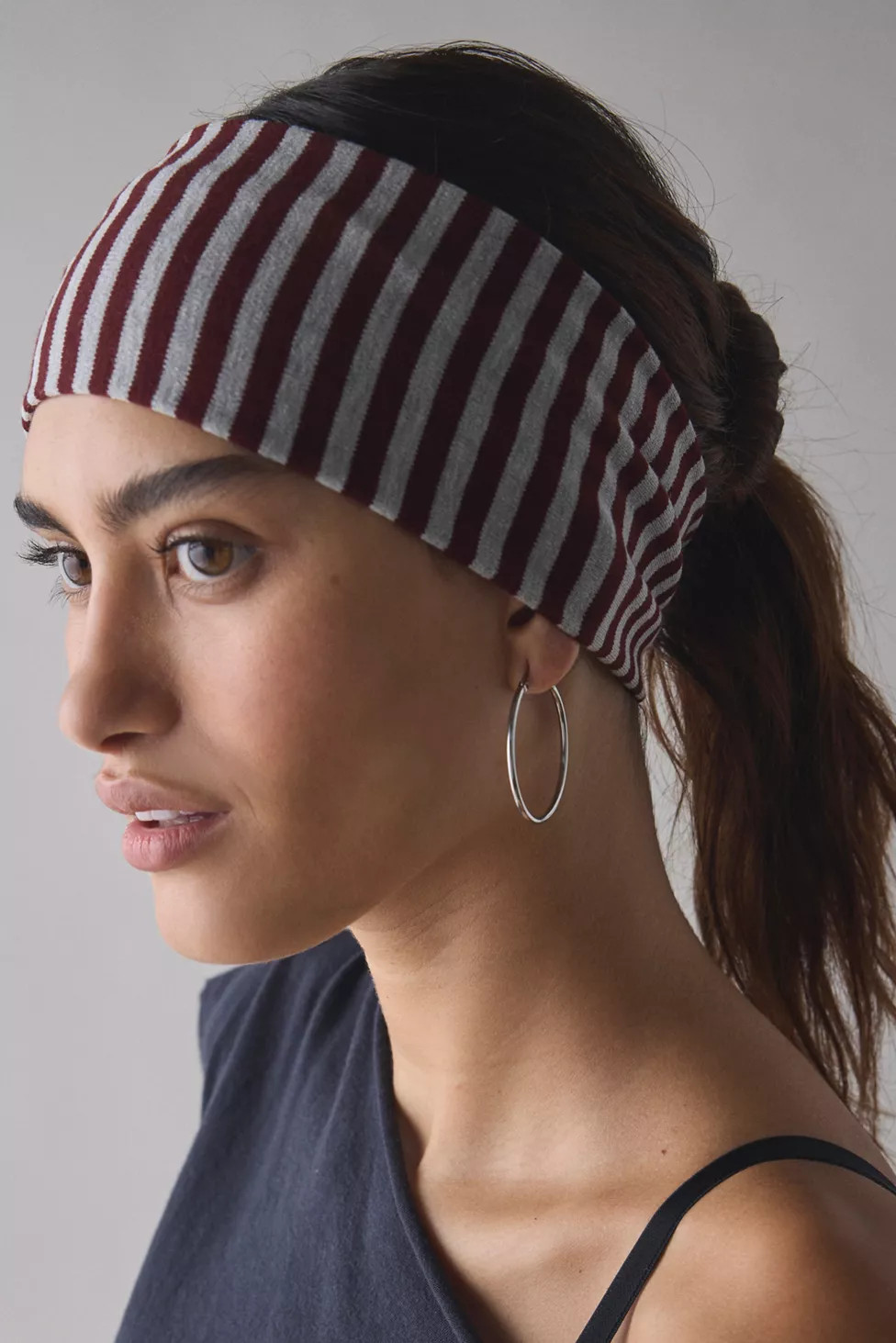 Evie Striped Headwrap Wide Headband | Urban Outfitters (US and RoW)