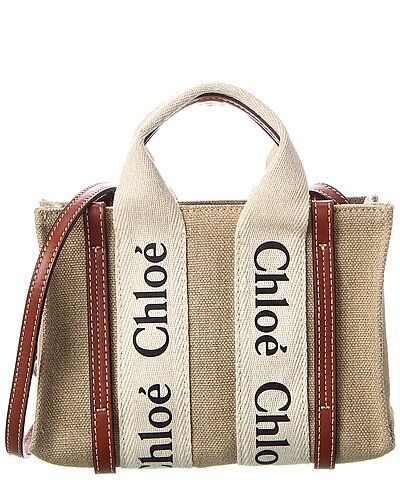 Woody Mini Canvas & Leather Tote | Gilt