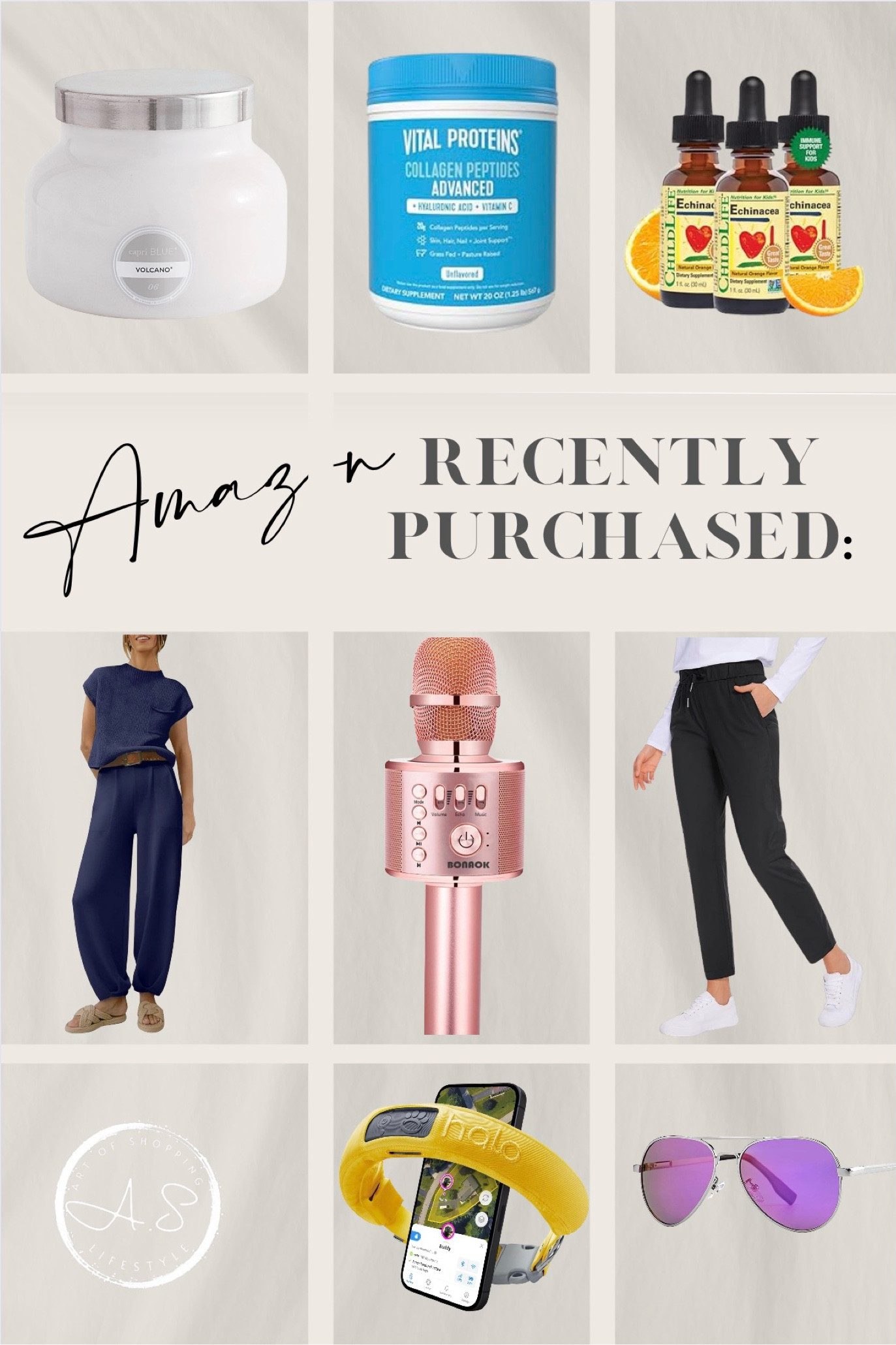 My recent purchases.  The best smelling candle for a friends birthday. Collagen. Mimi e boosters for my kids-this stuff works!!! 
Amazon, amazonfinds, home, kids, gifts, gift ideas


#LTKkids #LTKhome #LTKfindsunder50