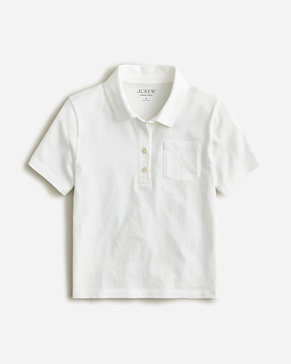 Vintage jersey shrunken polo T-shirt | J. Crew US