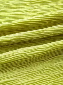 SHEIN EZwear Solid Flounce Sleeve Lettuce Trim Dress SKU: sw2206303365522392(28 Reviews)$15.49$14... | SHEIN