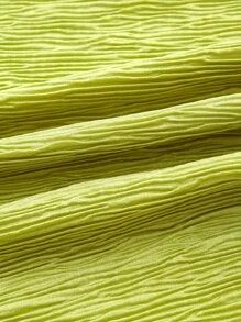 SHEIN EZwear Solid Flounce Sleeve Lettuce Trim Dress SKU: sw2206303365522392(28 Reviews)$15.49$14... | SHEIN