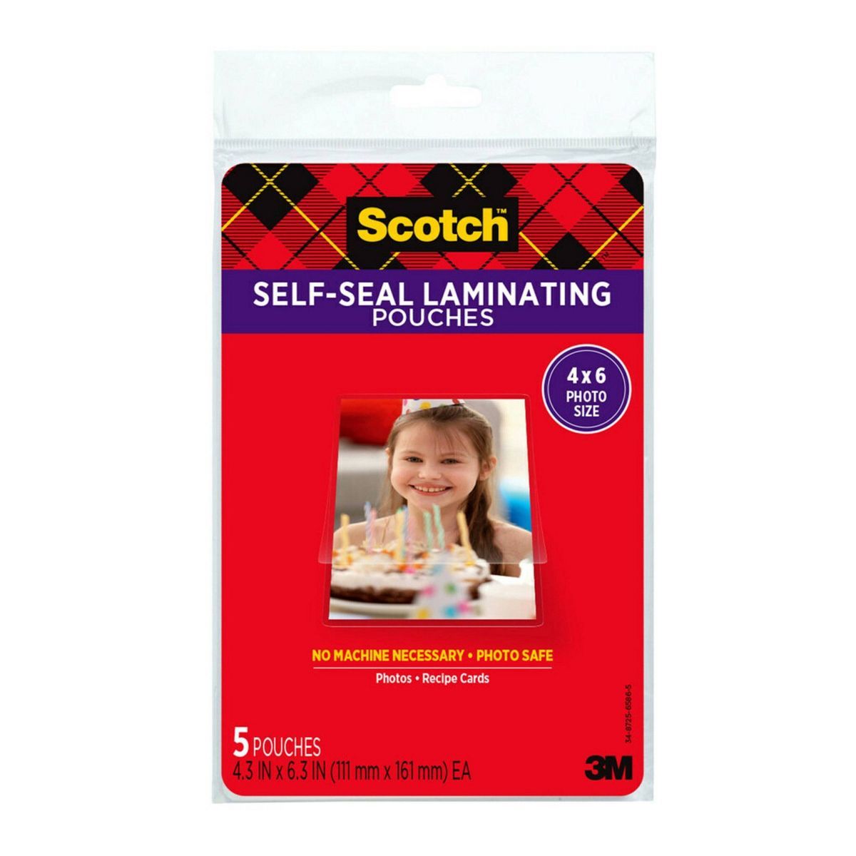 5Ct Scotch Self Seal 4X6 Photo Sz | Target