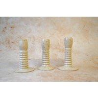 Handmade Ceramic Candlestick Holders - Speckled | Etsy (US)