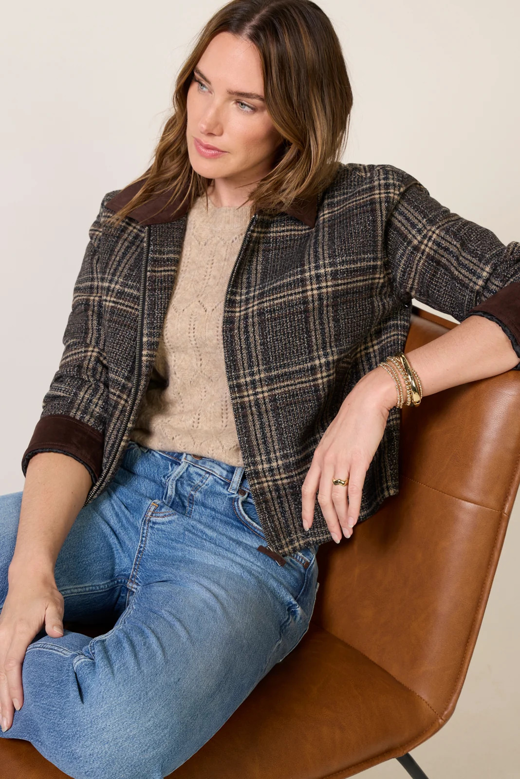 Avery Plaid Barn Jacket | Evereve
