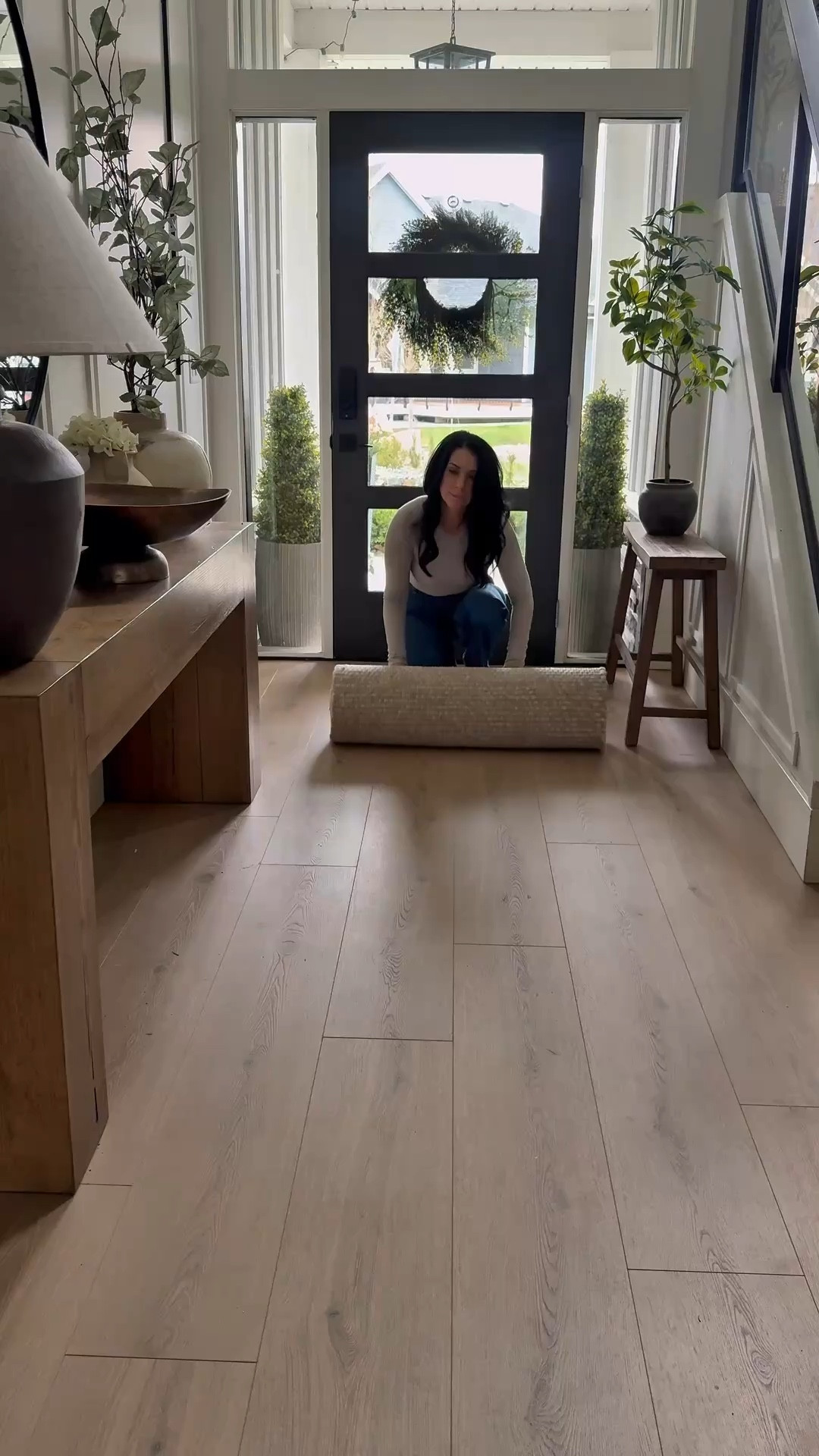 One of my favorite rugs.. in a runner! 
So much texture in this gorgeous chunky wool rug🤍