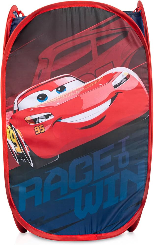 Disney Pixar Cars Pop Up Hamper - Lightning McQueen Racecar Mesh Laundry Basket/Bag with Durable ... | Amazon (US)