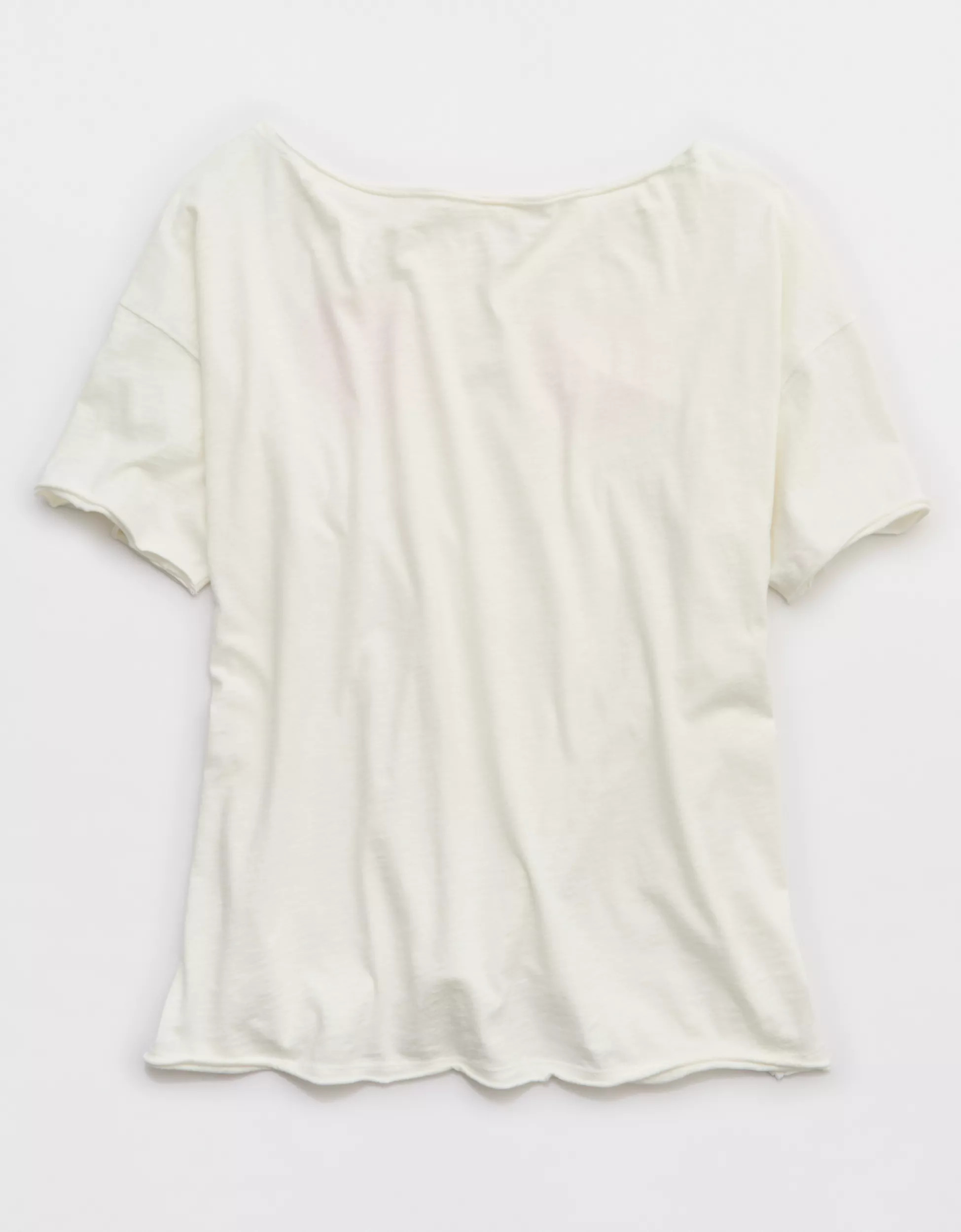 Aerie Off The Shoulder Oversized Boyfriend T-Shirt | Aerie