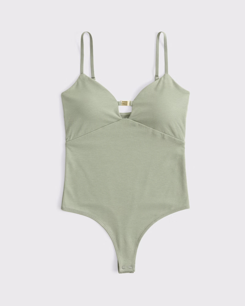 Bra-Free Hardware Cutout Bodysuit | Abercrombie & Fitch (US)