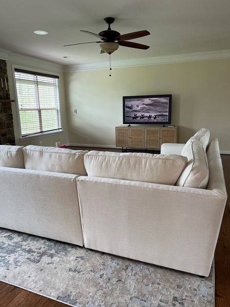 Living room furniture
.
frame tv, white sectional, pottery barn, media console, neutral style, area rug, new house, living room, home, furniture, look for less, cane, rattan, affordable furniture, dupe

#LTKhome #LTKstyletip