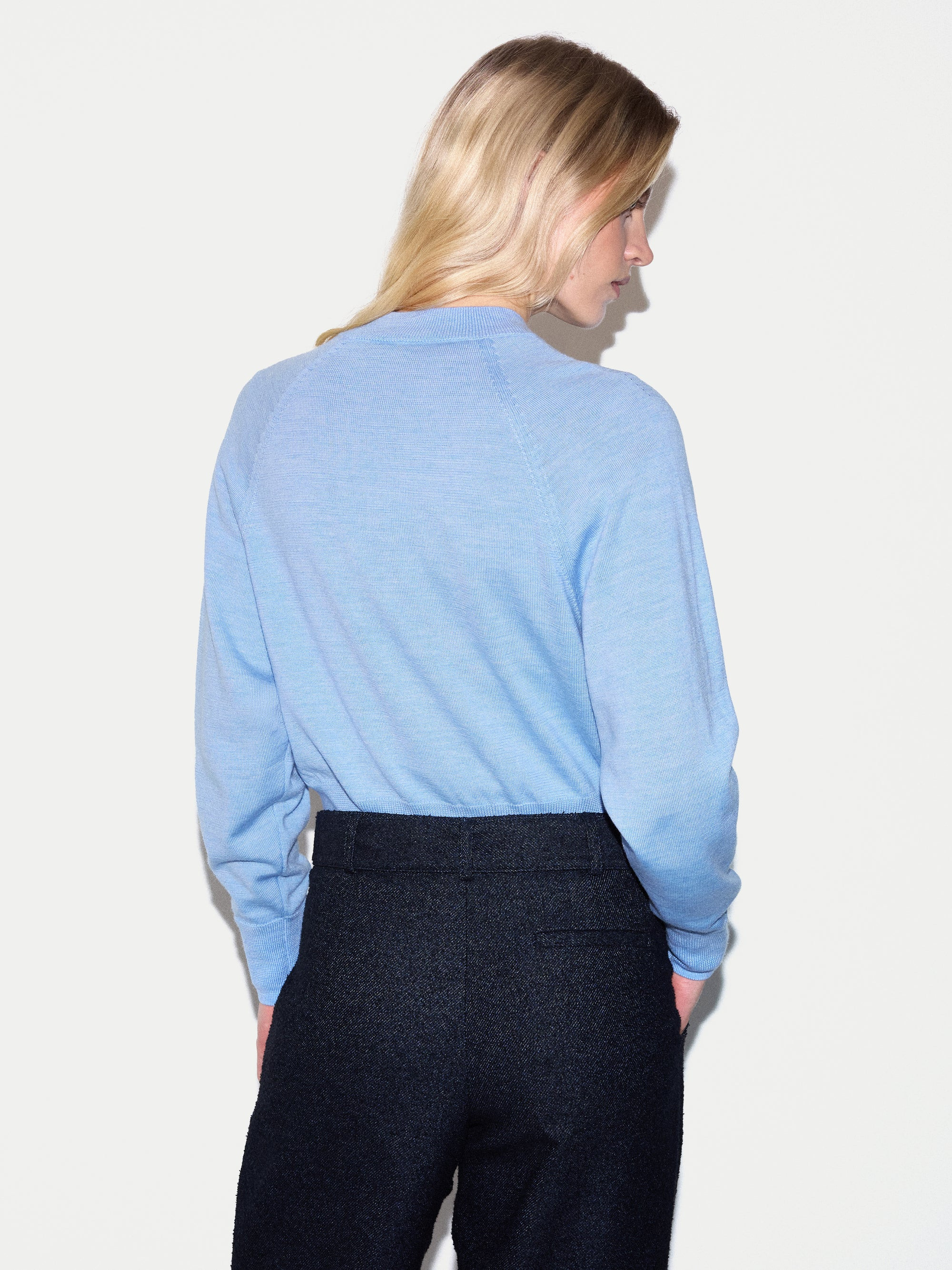 Merino Cocoon Jumper | Blue | Jigsaw (UK)