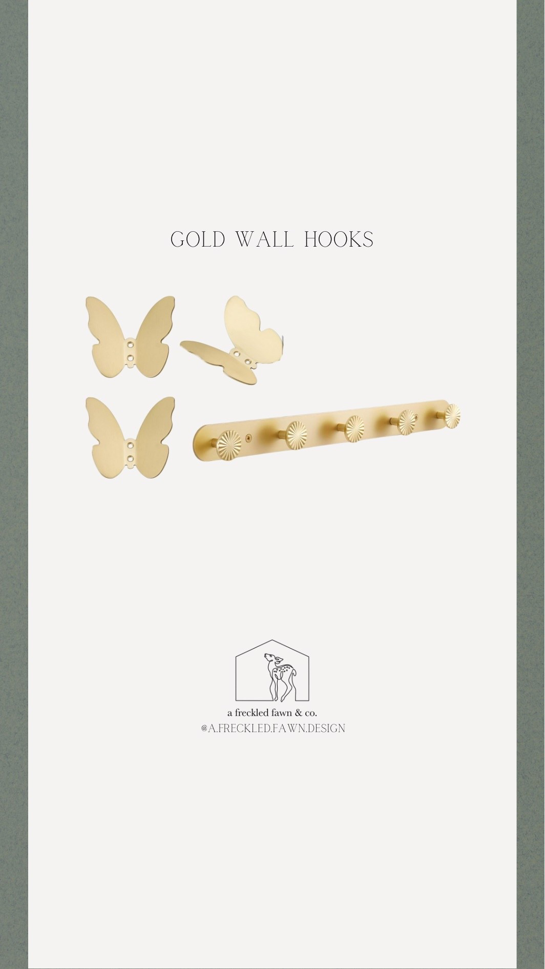Gold wall hooks


#LTKHome #LTKFindsUnder50