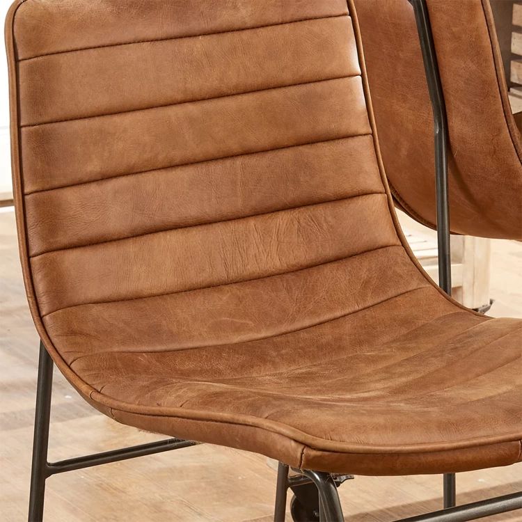 Massey Leather Counter Stool | Shades of Light