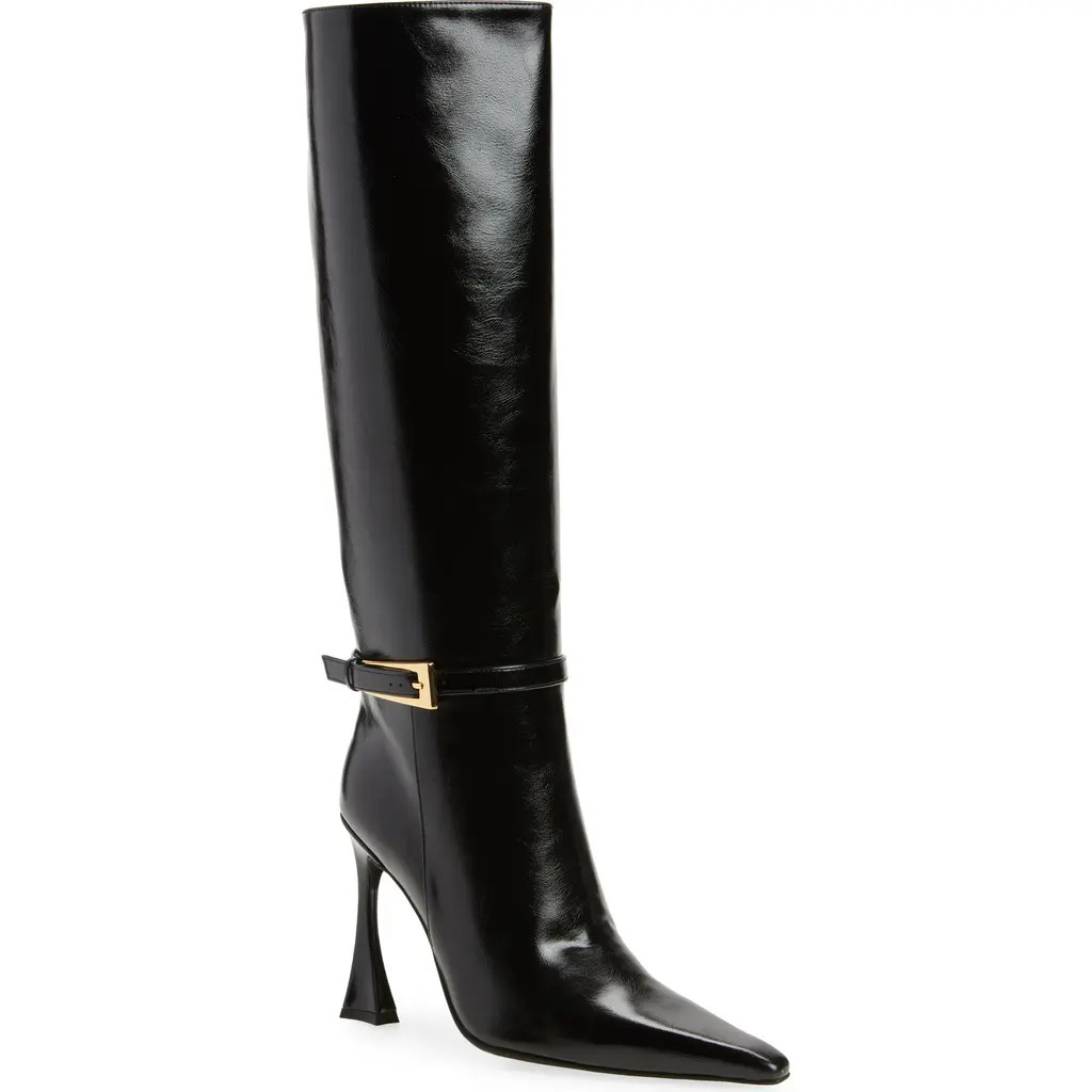Jeffrey Campbell Identity Knee High Boot in Black Gold at Nordstrom, Size 9.5 | Nordstrom