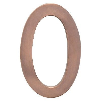 Architectural Mailboxes 4" House Numbers - Antique Copper | Target