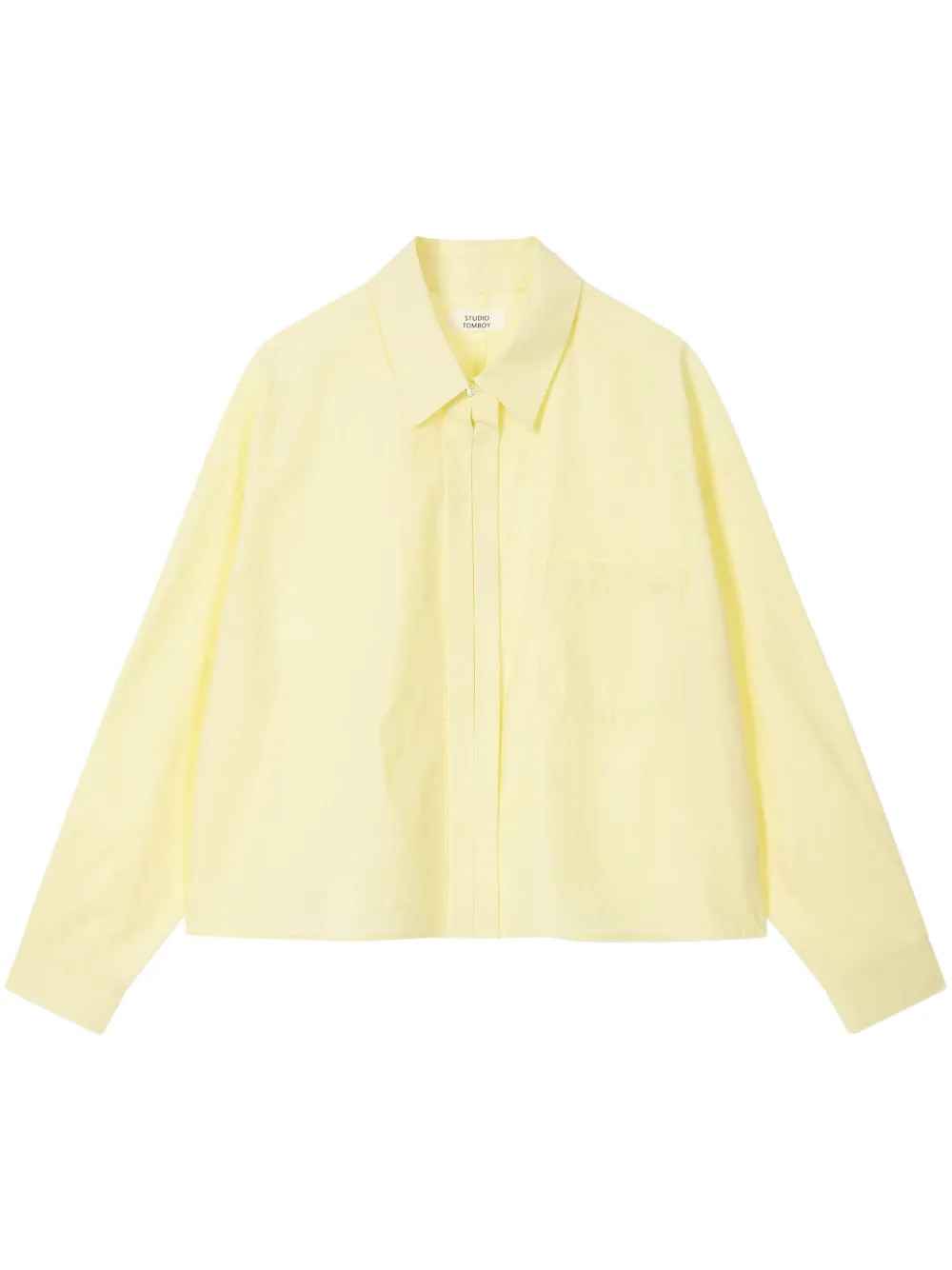 pointed-collar cotton shirt | Farfetch Global