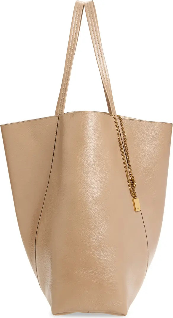 Chloé Large Spin Leather Tote | Nordstrom | Nordstrom
