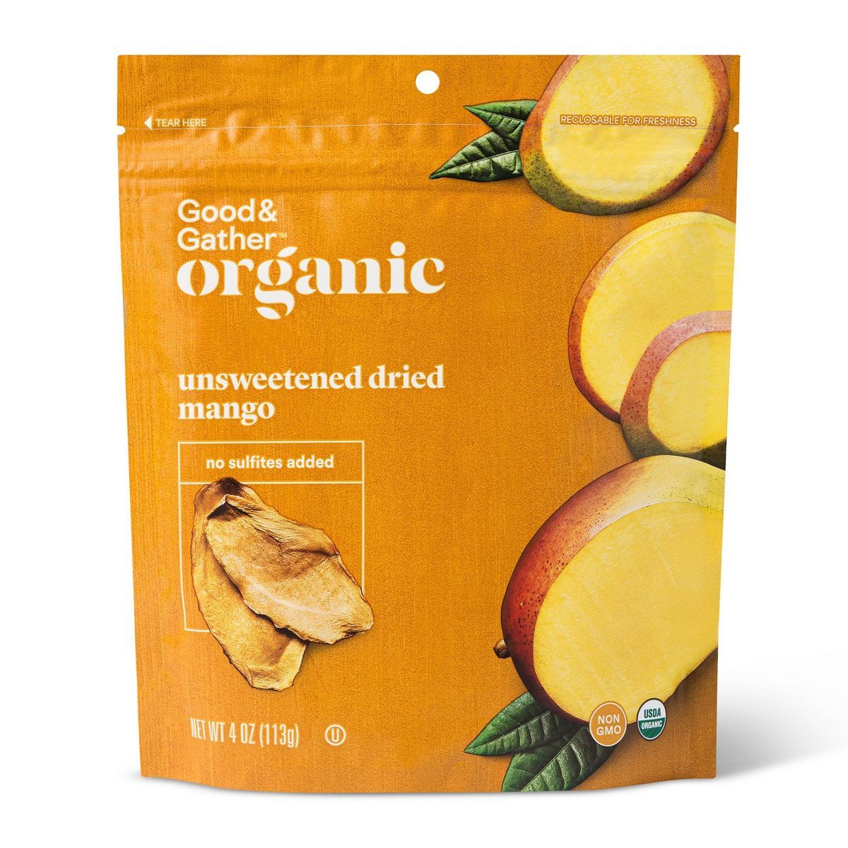 Organic Dried Unsweetened Mango Snacks - 4oz - Good & Gather™ | Target