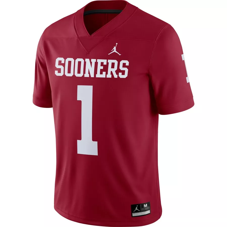 Men's Nike Jalen Hurts Crimson Oklahoma Sooners Alumni Player Jersey