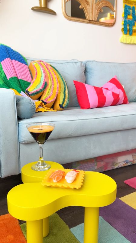 Eclectic Home Decor
Colorful Decor
Colorful Home Decor
Maximalism 
Maximalist 
Colorful Decor
Areaware 
Espresso Martini Candle
Martini Candle
Sushi Candle
Ravioli Dish
Rainbow Blanket
Striped Throw Pilloww

#LTKhome #LTKeurope #LTKfindsunder100