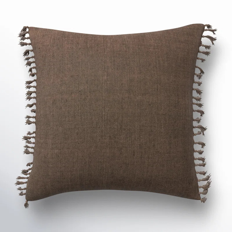 Sharron Tassels Reversible Throw Pillow | Wayfair North America