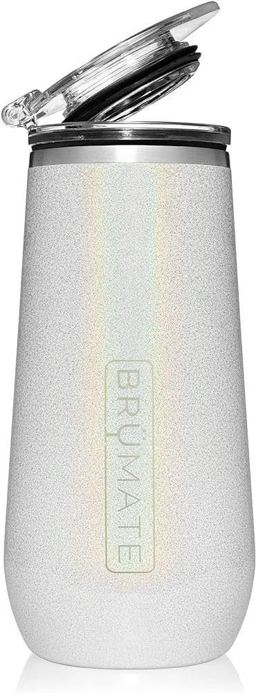 BrüMate 12oz Insulated Champagne Flute With Flip-Top Lid - Made With Vacuum Insulated Stainless ... | Amazon (US)