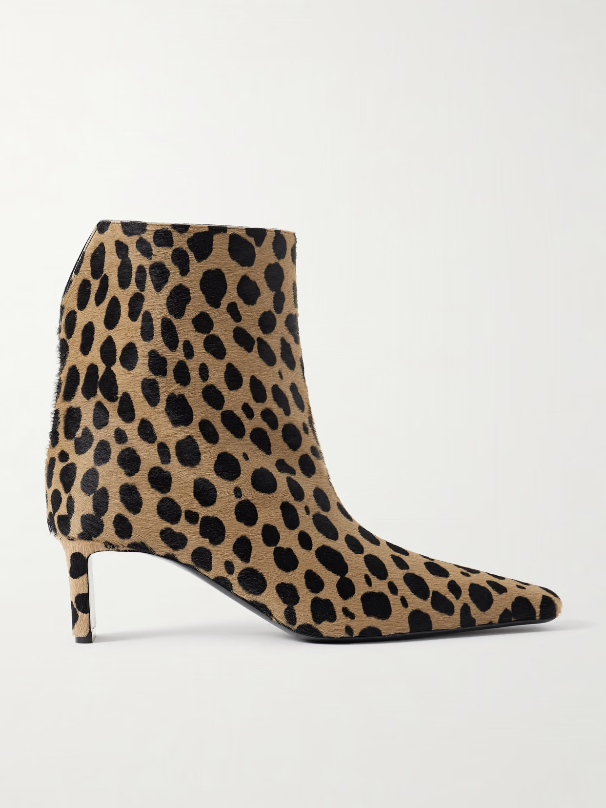 KHAITE - Ona Leopard-print Calf Hair Ankle Boots - Animal print | NET-A-PORTER (US)
