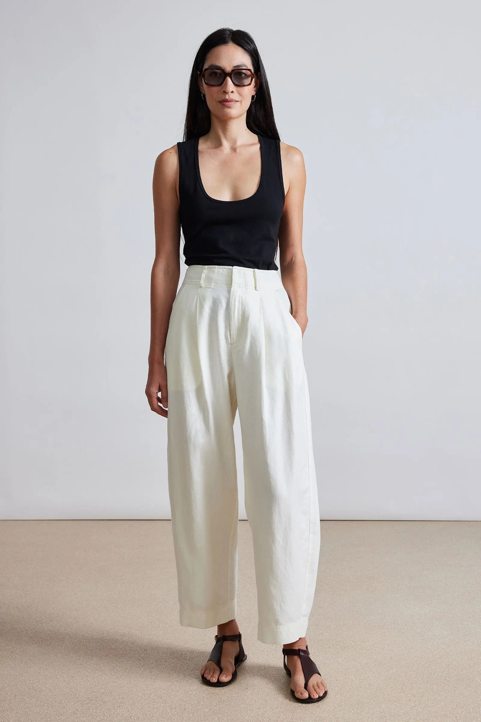 Bari Crop Trouser | Apiece Apart | Apiece Apart