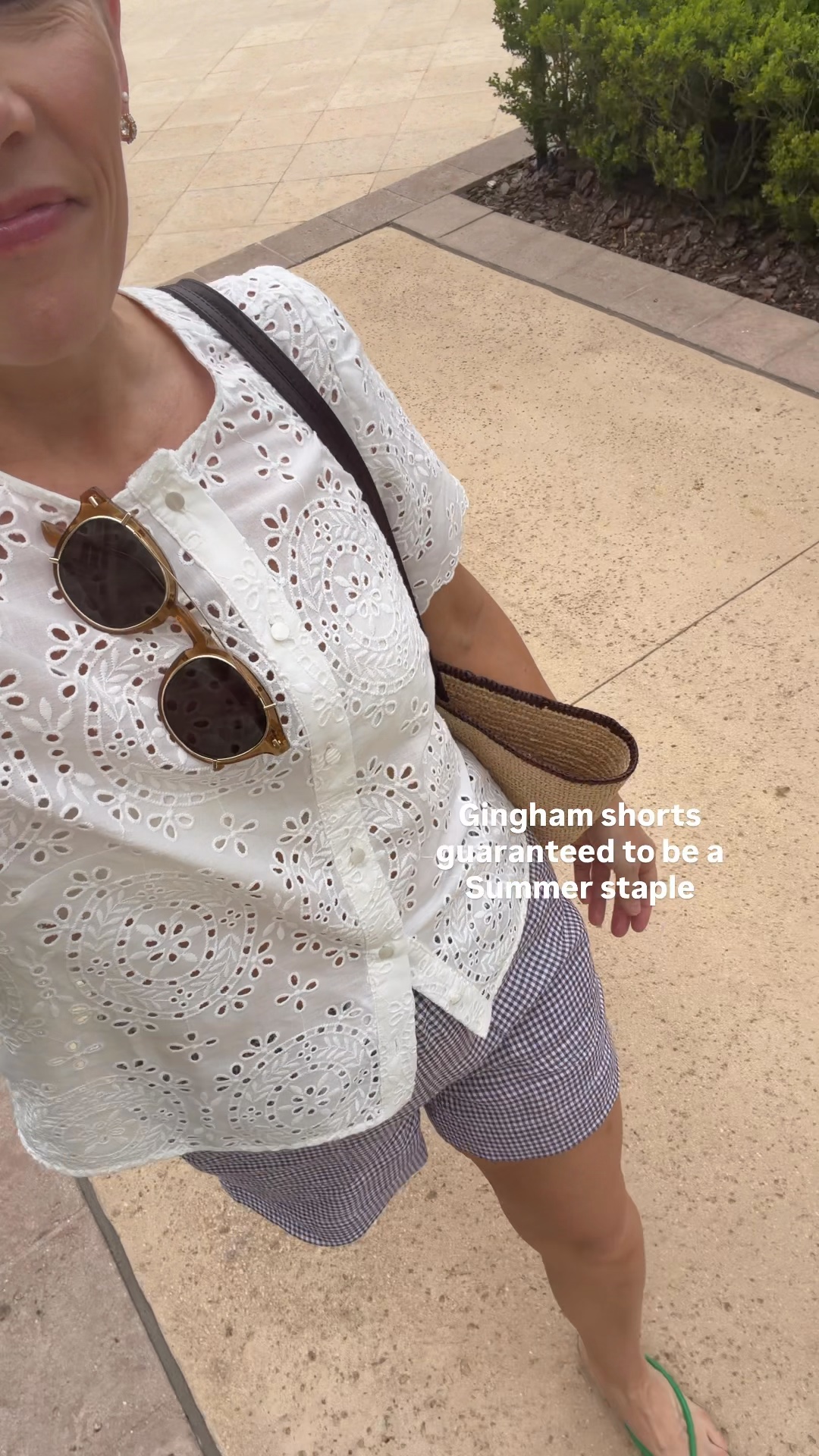 Gingham shorts! Wearing my regular size small but size up one for an easier fit. The matching top was just restocked too! @Quince #quincepartner @Shop.LTK #liketkit

#LTKSeasonal #LTKOver40 #LTKootd