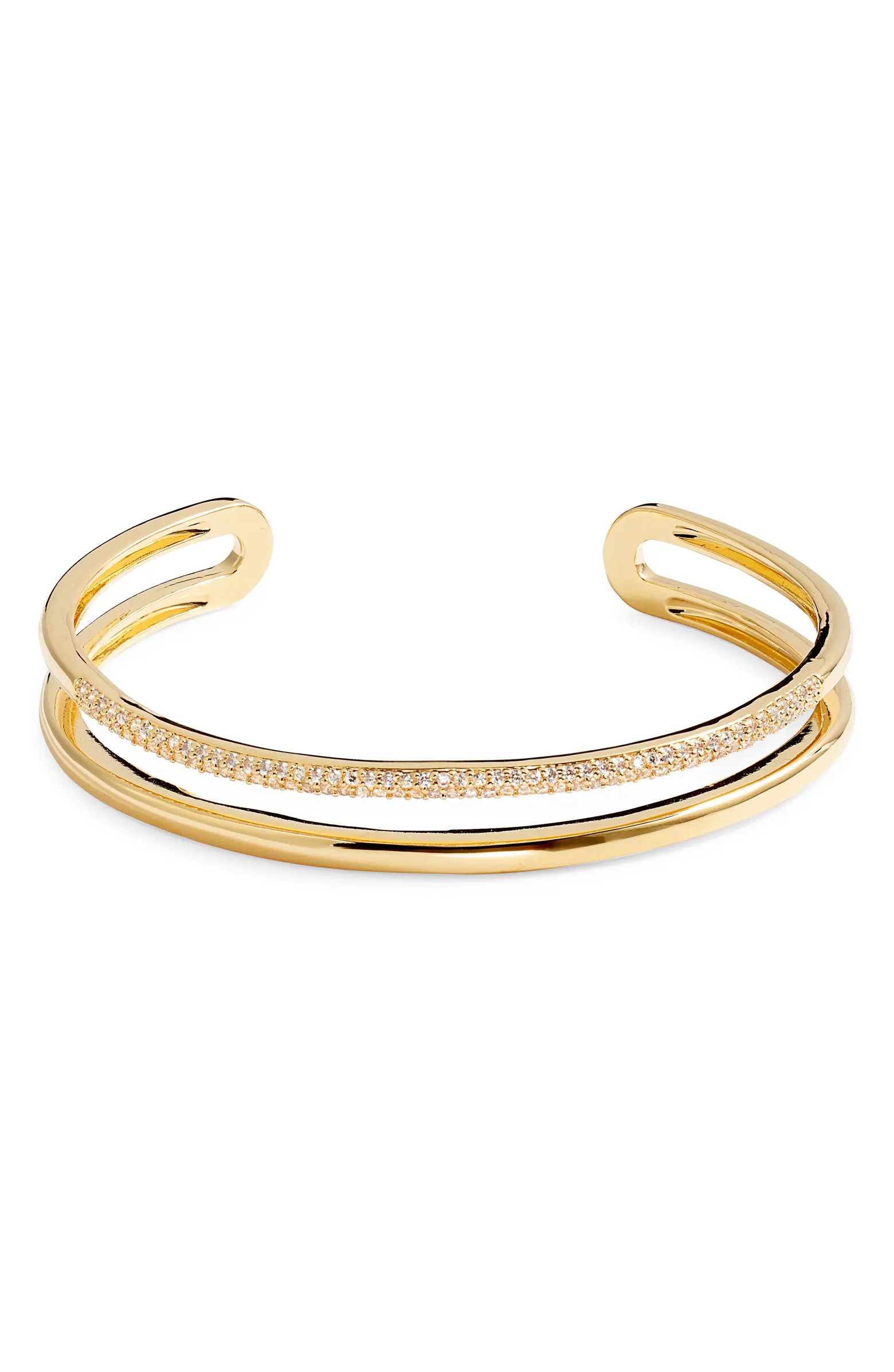 Nordstrom Cubic Zirconia Pavé Open Cuff Bracelet | Nordstrom | Nordstrom