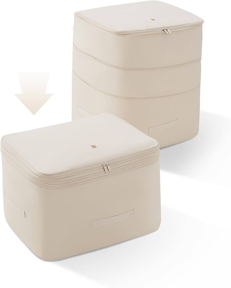 EACHY 3-Pack Space Saver Bags, Comforter Storage Bag Blanket Storage Bags, Compression Storage Ba... | Amazon (US)