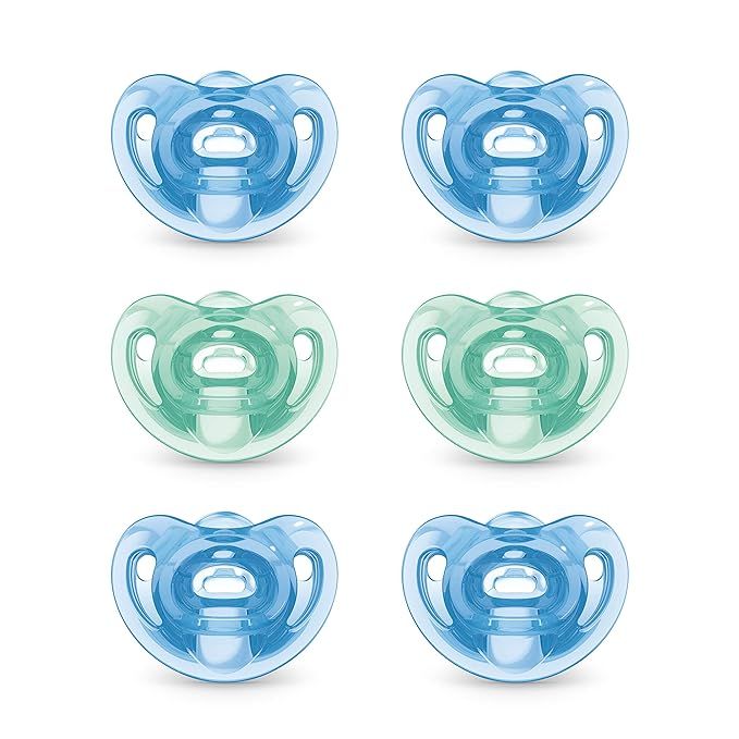 NUK Sensitive Orthodontic Pacifiers, 0-6 Months, 6 Pack | Amazon (US)