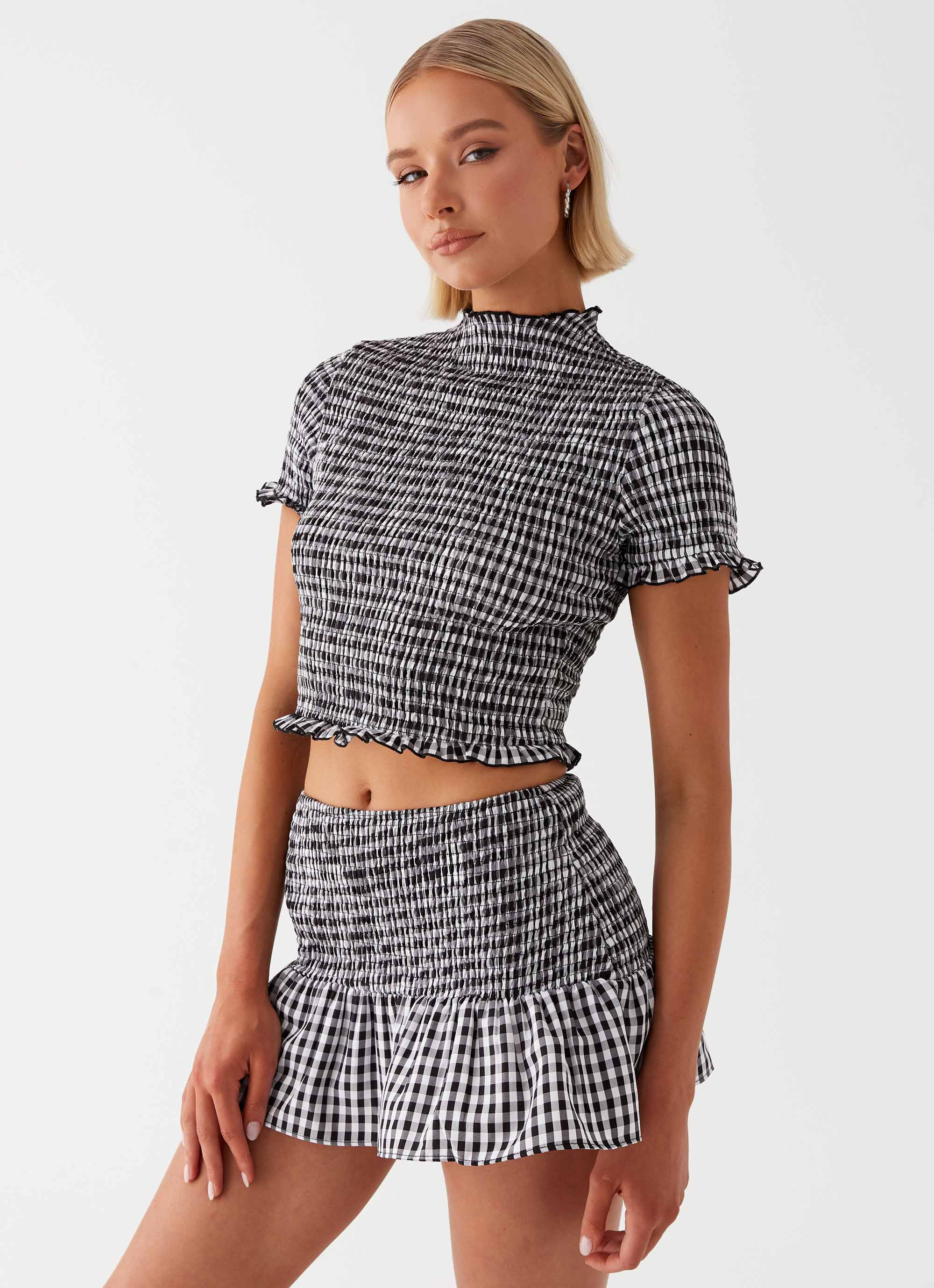 Sweetest Pie Mini Skirt - Black | Peppermayo (Global)