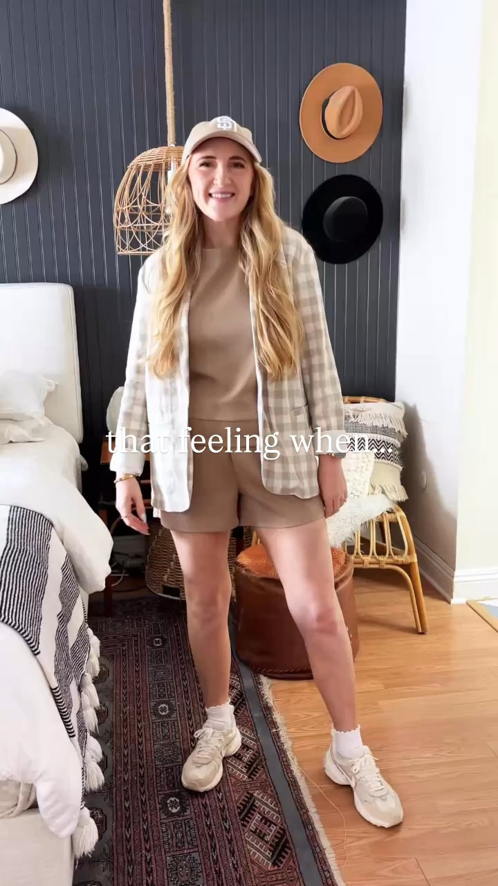 comfy lounge set that works at home and styled for lunch or brunch! Super soft material, pockets, comes in a bunch of colors! 

Wearing M at 150 lbs and 5’7” for reference. Blazer is old but linked similar. Shoes fit TTS! 

lounge set, matching set, Amazon lounge set, Amazon matching set, elevated casual, blazer style, chic blazer looks, gingham blazer, elevated athleisure, mom style, loungewear set, lounge look, ways to wear, how to style, lounge looks, mom style, mom outfits, easy outfits, spring style, spring ootd, spring style inspo, spring outfits

#LTKFindsUnder100 #LTKStyleTip #LTKFindsUnder50